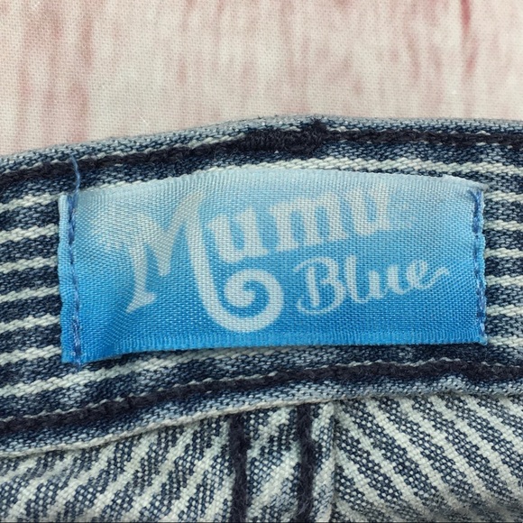 ☮️Show My Your MuMu Blue Striped Skinny Jean 24x26 - Picture 5 of 12